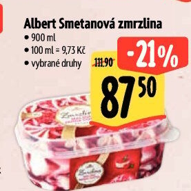 Zmrzlina ve vaničce Albert