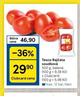 Tesco Rajčata soudková