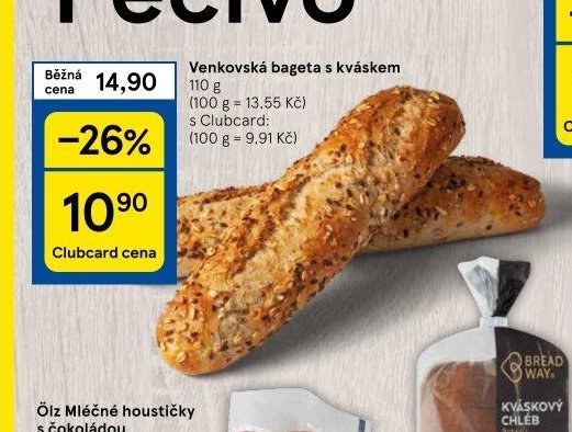 Venkovská bageta s kváskem