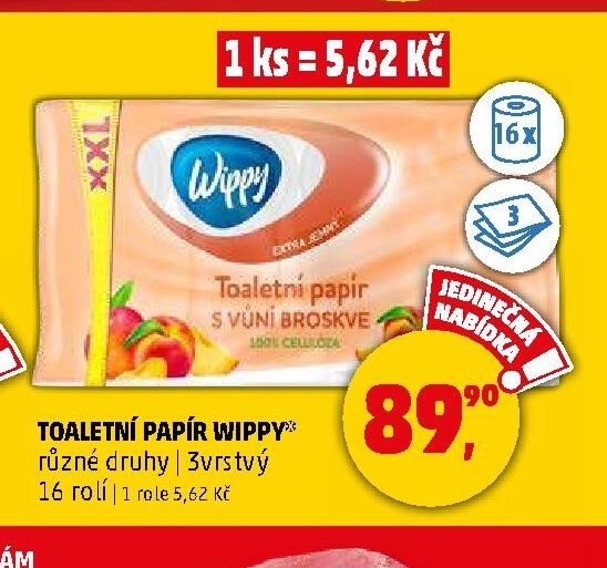Toaletní papír Wippy