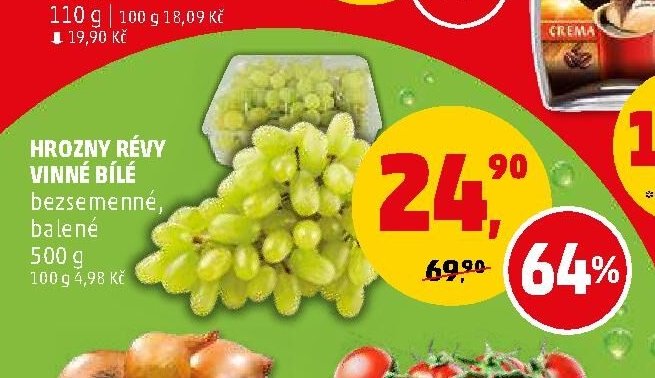 Hrozny révy vinné bílé