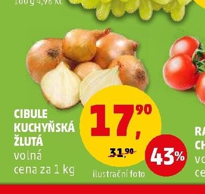 Cibule kuchyňská žlutá