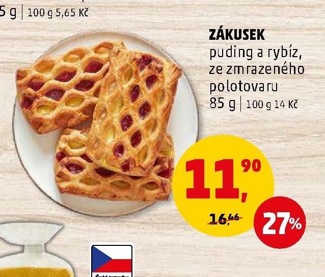 ZÁKUSEK puding a rybíz