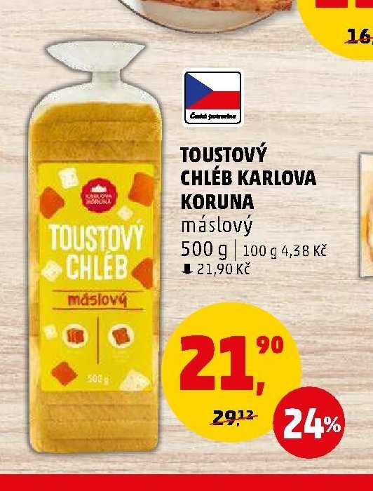 TOUSTOVÝ CHLÉB KARLOVA KORUNA