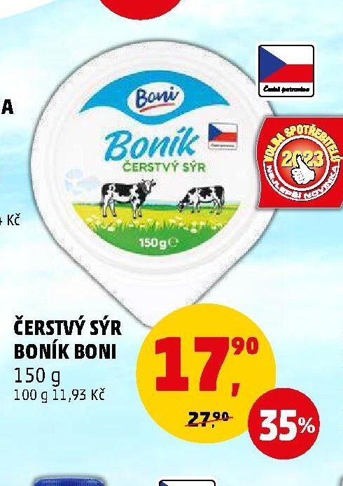 ČERSTVÝ SÝR BONÍK BONI