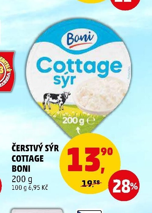 ČERSTVÝ SÝR COTTAGE BONI