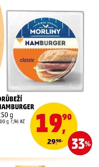 Drůbeží hamburger 250 g