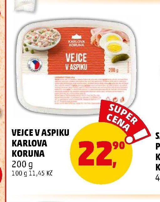 Vejce v aspiku Karlova Koruna 200 g
