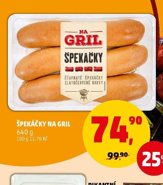 ŠPEKÁČKY NA GRIL