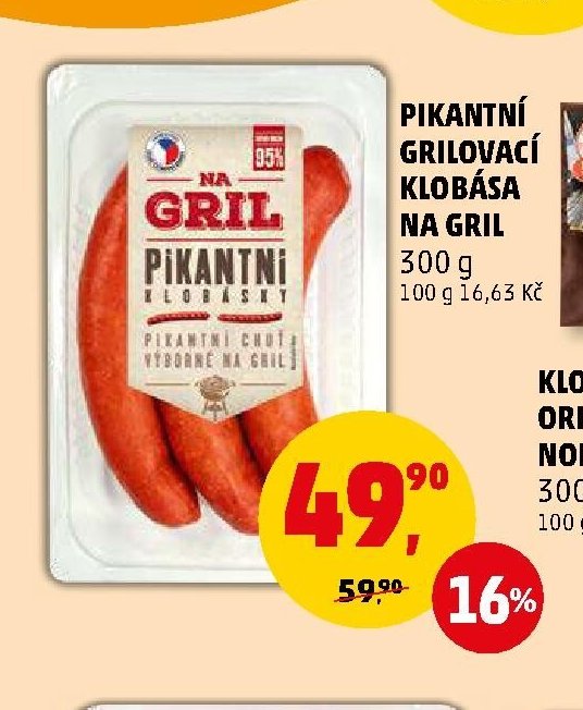 PIKANTNÍ GRILOVACÍ KLOBÁSA NA GRIL