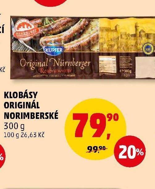 KLOBÁSY ORIGINÁL NORIMBERSKÉ