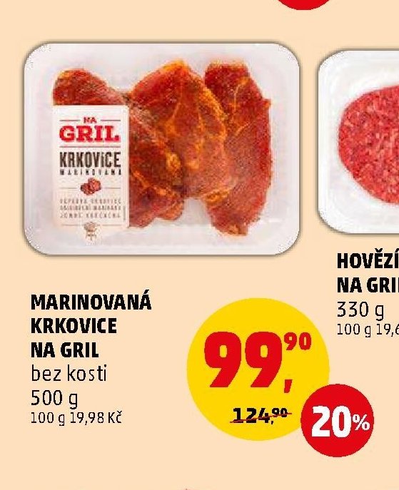 MARINOVANÁ KRKOVICE NA GRIL