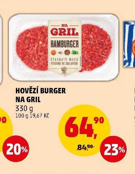 HOVĚZÍ BURGER NA GRIL