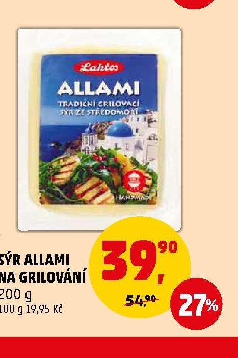 SÝR ALLAMI NA GRILOVÁNÍ