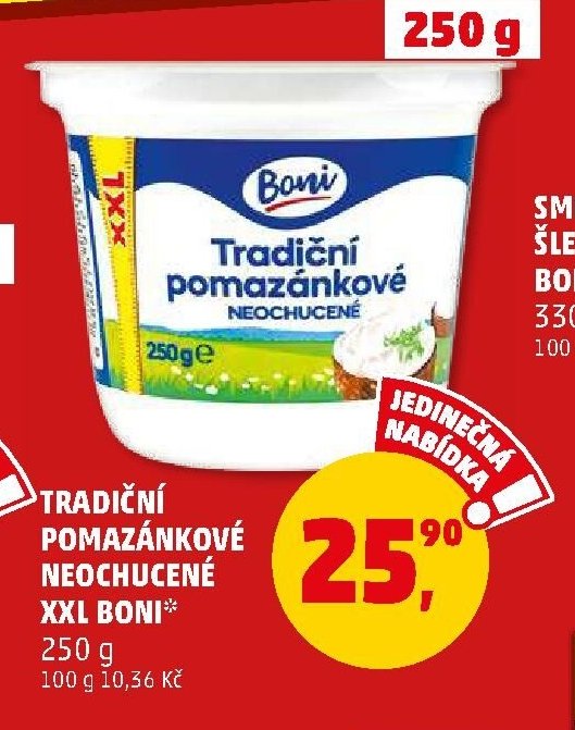 Tradiční pomazánkové neochucené XXL Boni