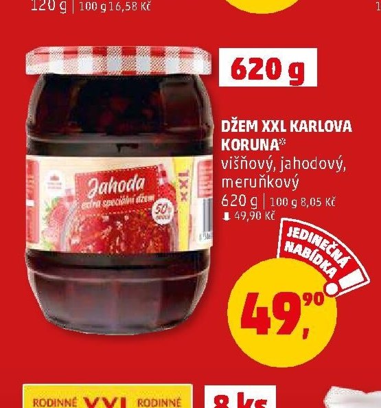 DŽEM XXL KARLOVA KORUNA 620 g