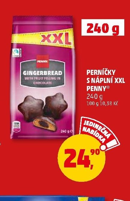 PERNÍČKY S NÁPLNÍ XXL PENNY 240g