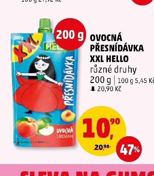 Ovocná přesnídávka XXL Hello