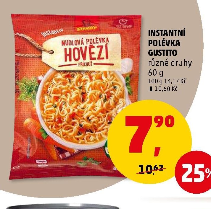INSTANTNÍ POLÉVKA GUSTITO
