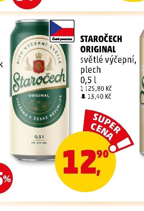 Staročech Original světlé výčepní plech