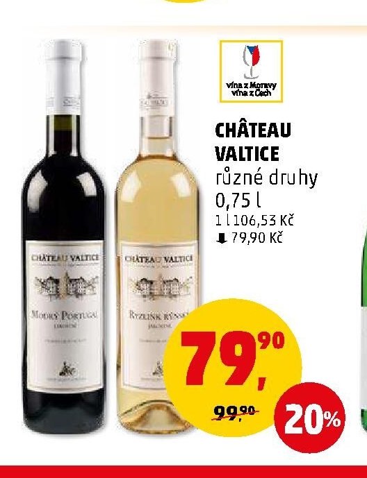 Château Valtice různé druhy