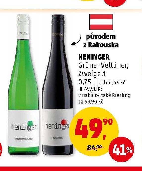 Heninger Grüner Veltliner, Zweigelt