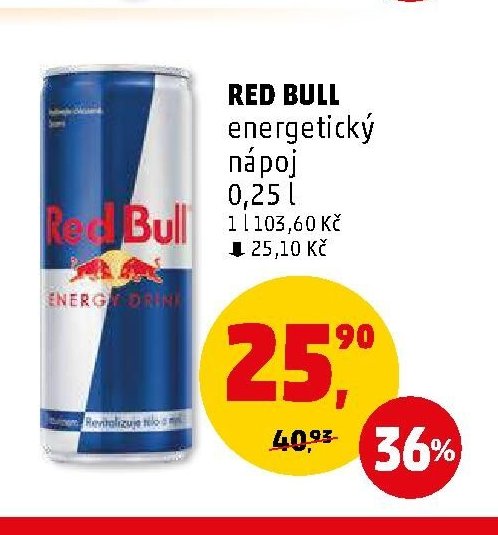 Red Bull energetický nápoj