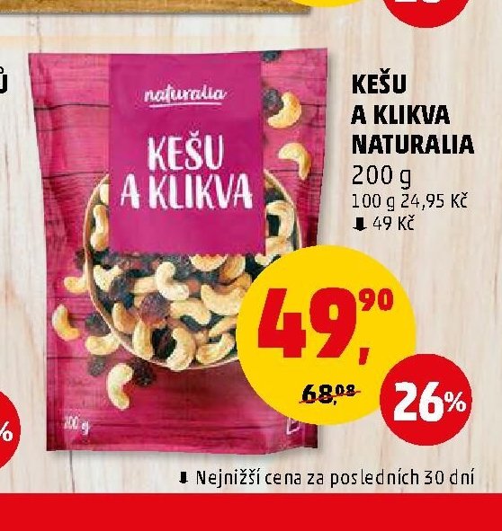 Kešu a klikva Naturalia