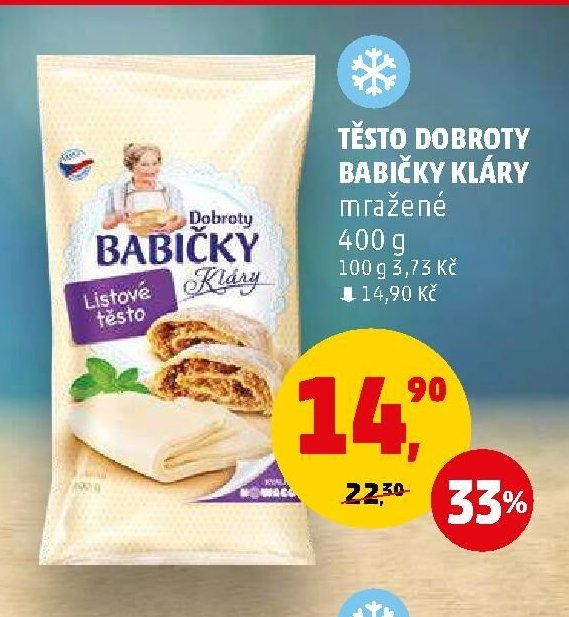 TĚSTO DOBROTY BABIČKY KLÁRY