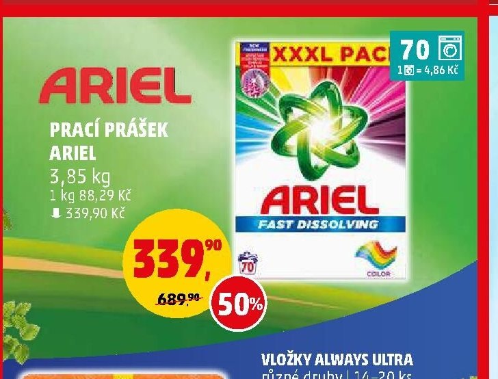 PRACÍ PRÁŠEK ARIEL