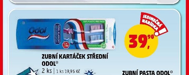 ZUBNÍ KARTÁČEK STŘEDNÍ ODOL