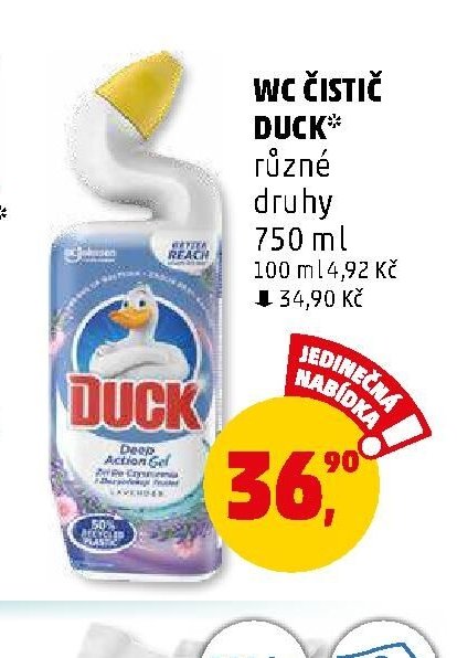 WC čistič Duck různé druhy 750 ml