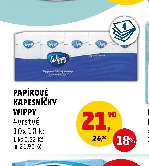 Papírové kapesníčky Wippy 10x 10 ks
