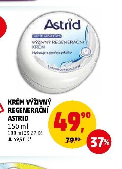 Krém výživný regenerační Astrid 150 ml