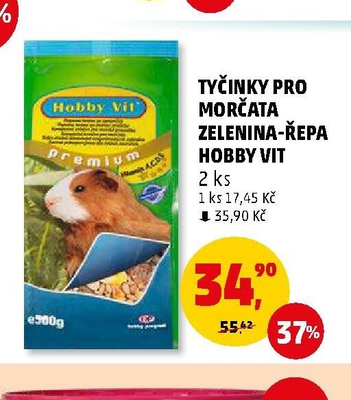 TYČINKY PRO MORČATA ZELENINA-ŘEPA HOBBY VIT