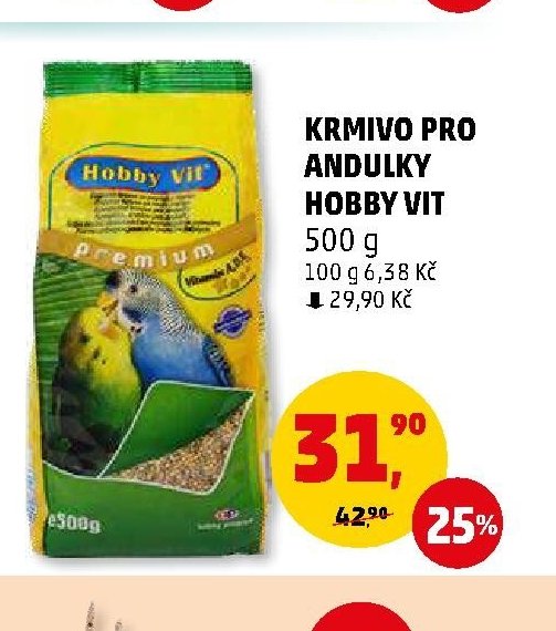 KRMIVO PRO ANDULKY HOBBY VIT
