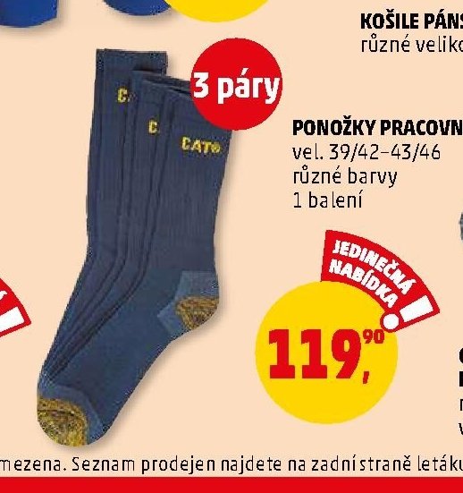 PONOŽKY PRACOVNÍ