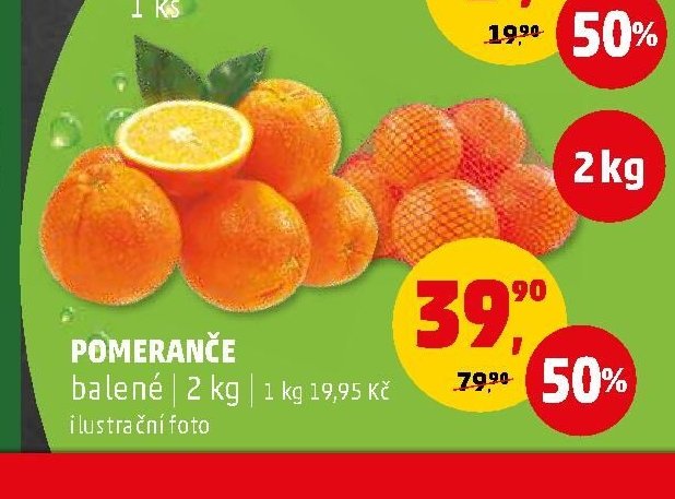 POMERANČE balené 2 kg