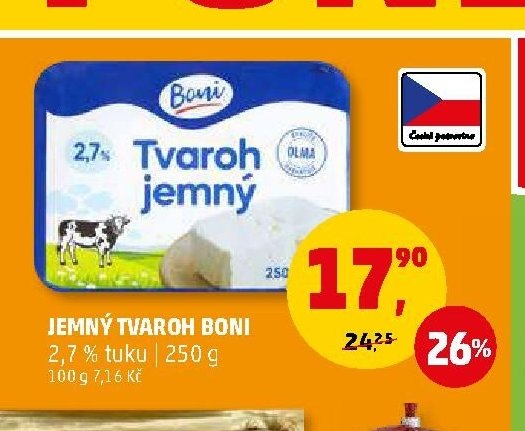 JEMNÝ TVAROH BONI