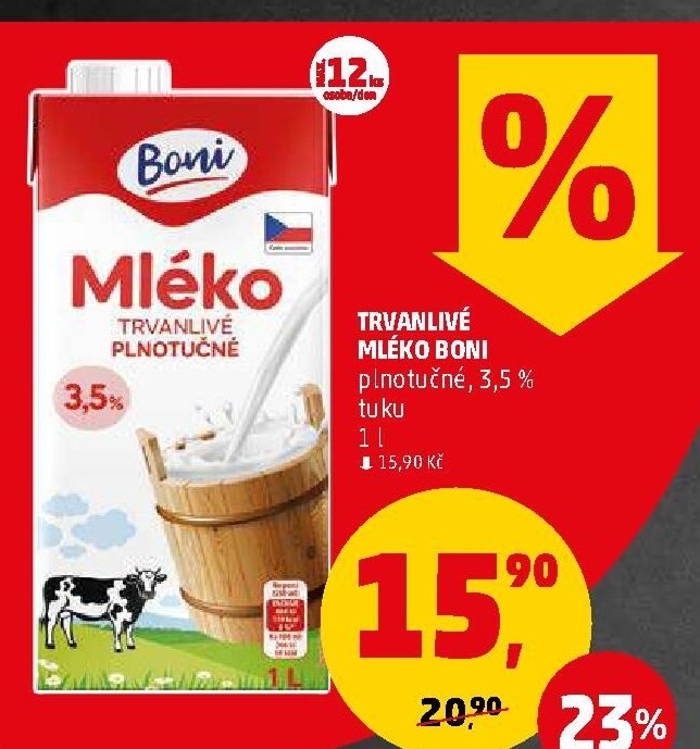 TRVANLIVÉ MLÉKO BONI