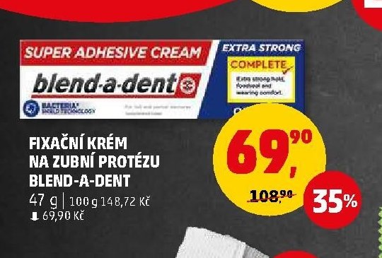FIXAČNÍ KRÉM NA ZUBNÍ PROTÉZU BLEND-A-DENT