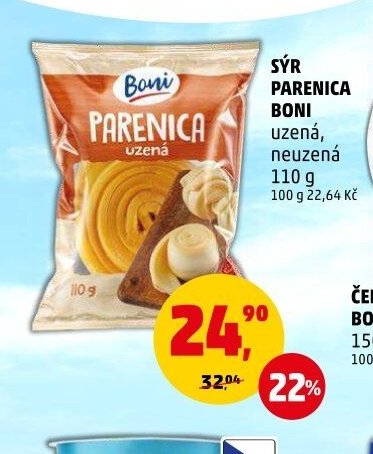SÝR PARENICA BONI uzená, neuzená
