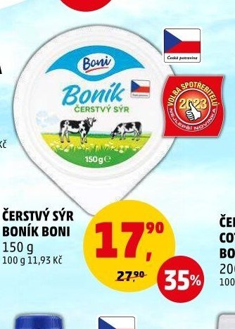 ČERSTVÝ SÝR BONÍK BONI