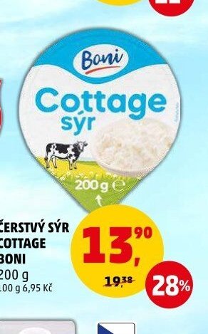 ČERSTVÝ SÝR COTTAGE BONI