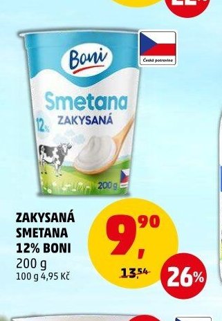 ZAKYSANÁ SMETANA 12% BONI