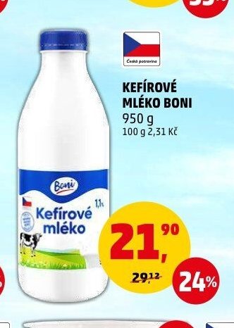 KEFÍROVÉ MLÉKO BONI