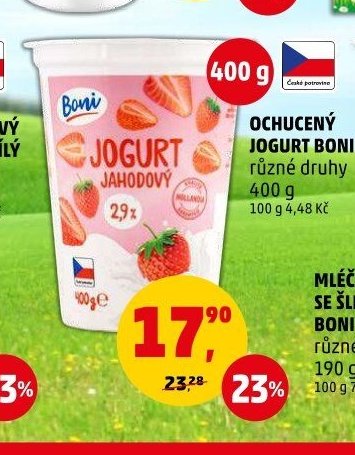 OCHUCENÝ JOGURT BONI různé druhy