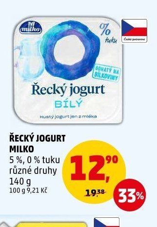 ŘECKÝ JOGURT MILKO