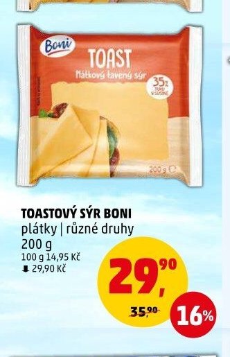 TOASTOVÝ SÝR BONI