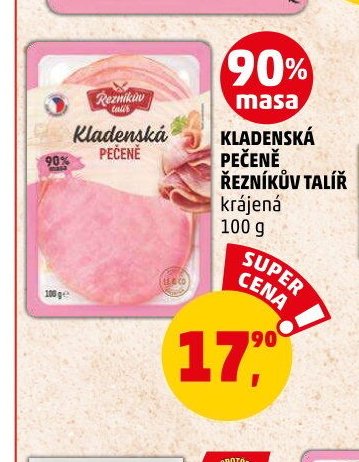 KLADENSKÁ PEČENĚ ŘEZNÍKŮV TALÍŘ krájený 100 g